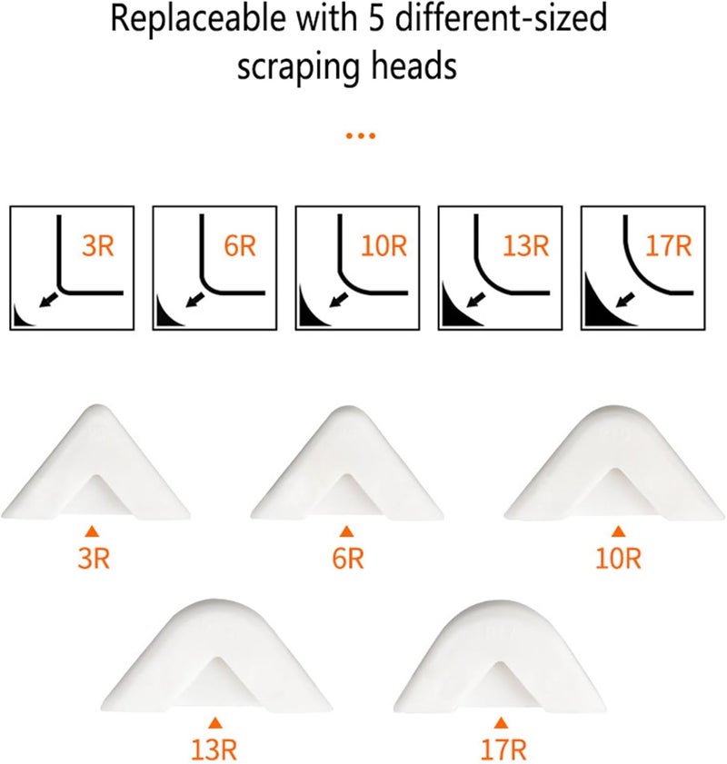 eweek Multifunctional 3-in-1 Silicone Caulking Tool kit - The Ultimate Tile Joint Treatment Tool for Cleaning, Leveling, Seam Pressing, Shaping and Edge Finishing (Plastic Scouring Blade) - Image 5